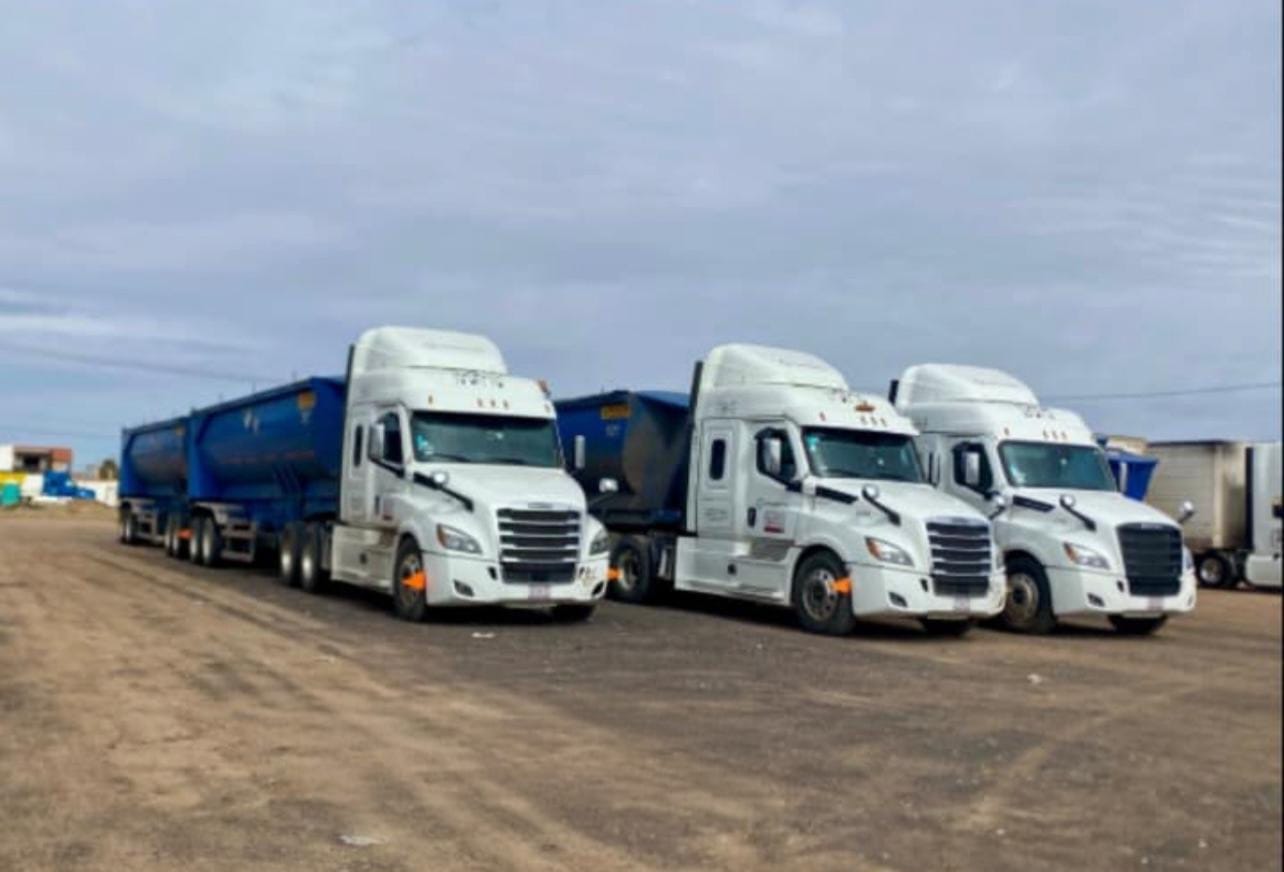 Cross-border mining freight truck operated by the PIMA group